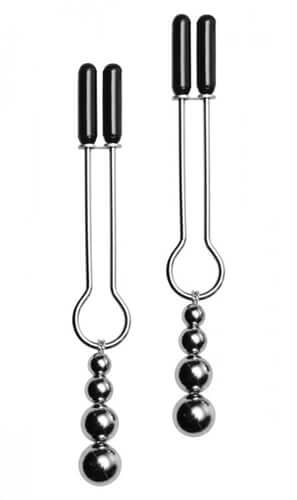 Adorn Triple Bead Nipple Clamp Set | 848518014221 | Available at EroticWarehouse.com