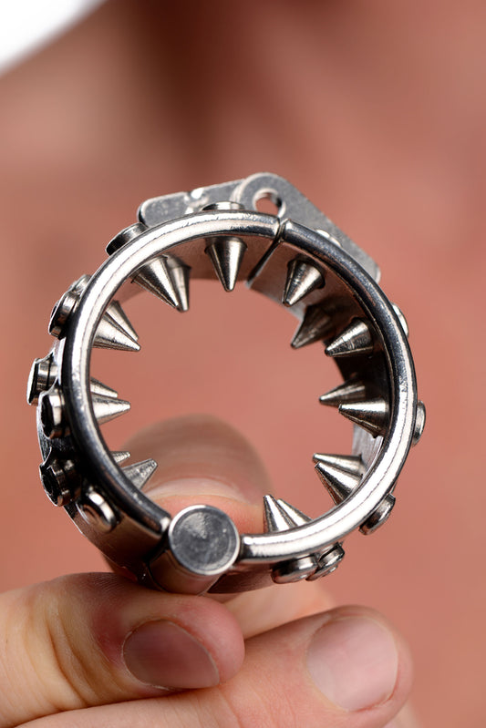 Impaler Locking Cbt Ring With Spikes | 848518023612 | Available at EroticWarehouse.com