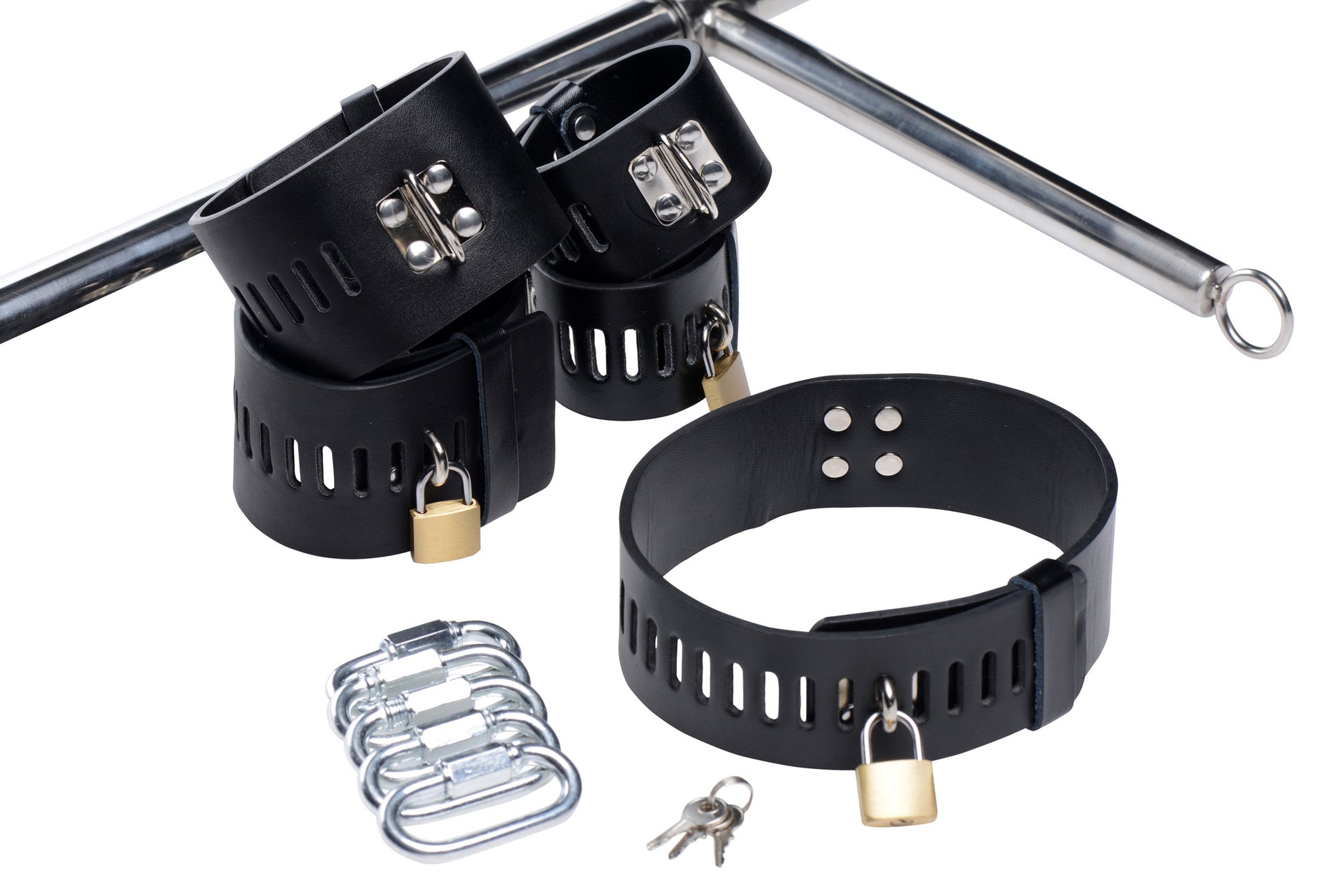 Imprisoned Metal Stockade With Dildo | 848518024411 | Available at EroticWarehouse.com