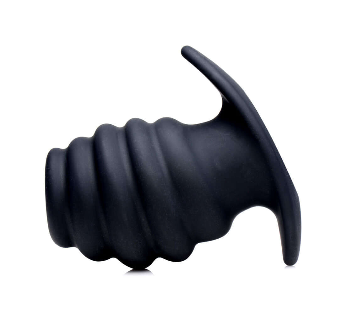 Hive Ass Tunnel Silicone Ribbed Hollow Anal Plug - Medium | 848518032874 | Available at EroticWarehouse.com