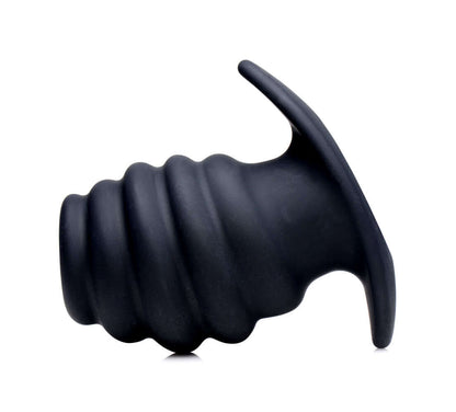 Hive Ass Tunnel Silicone Ribbed Hollow Anal Plug - Medium | 848518032874 | Available at EroticWarehouse.com