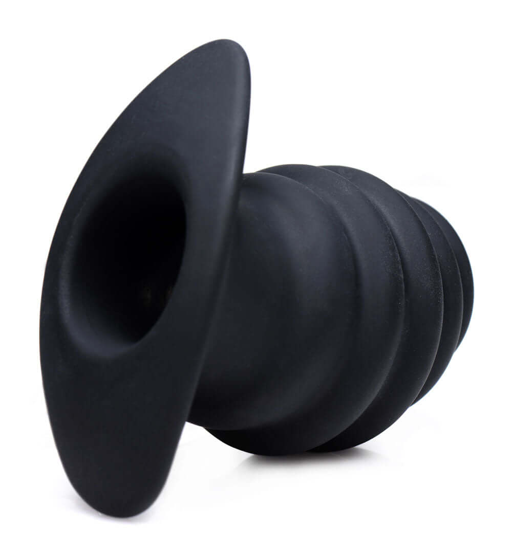 Hive Ass Tunnel Silicone Ribbed Hollow Anal Plug - Medium | 848518032874 | Available at EroticWarehouse.com