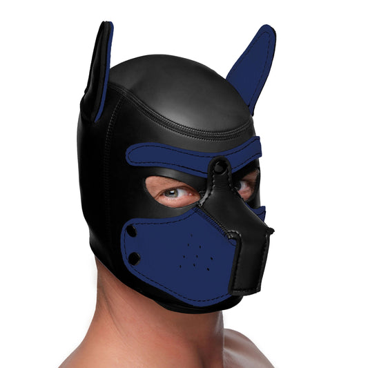 Spike Neoprene Puppy Hood - Blue | 848518035011 | Available at EroticWarehouse.com