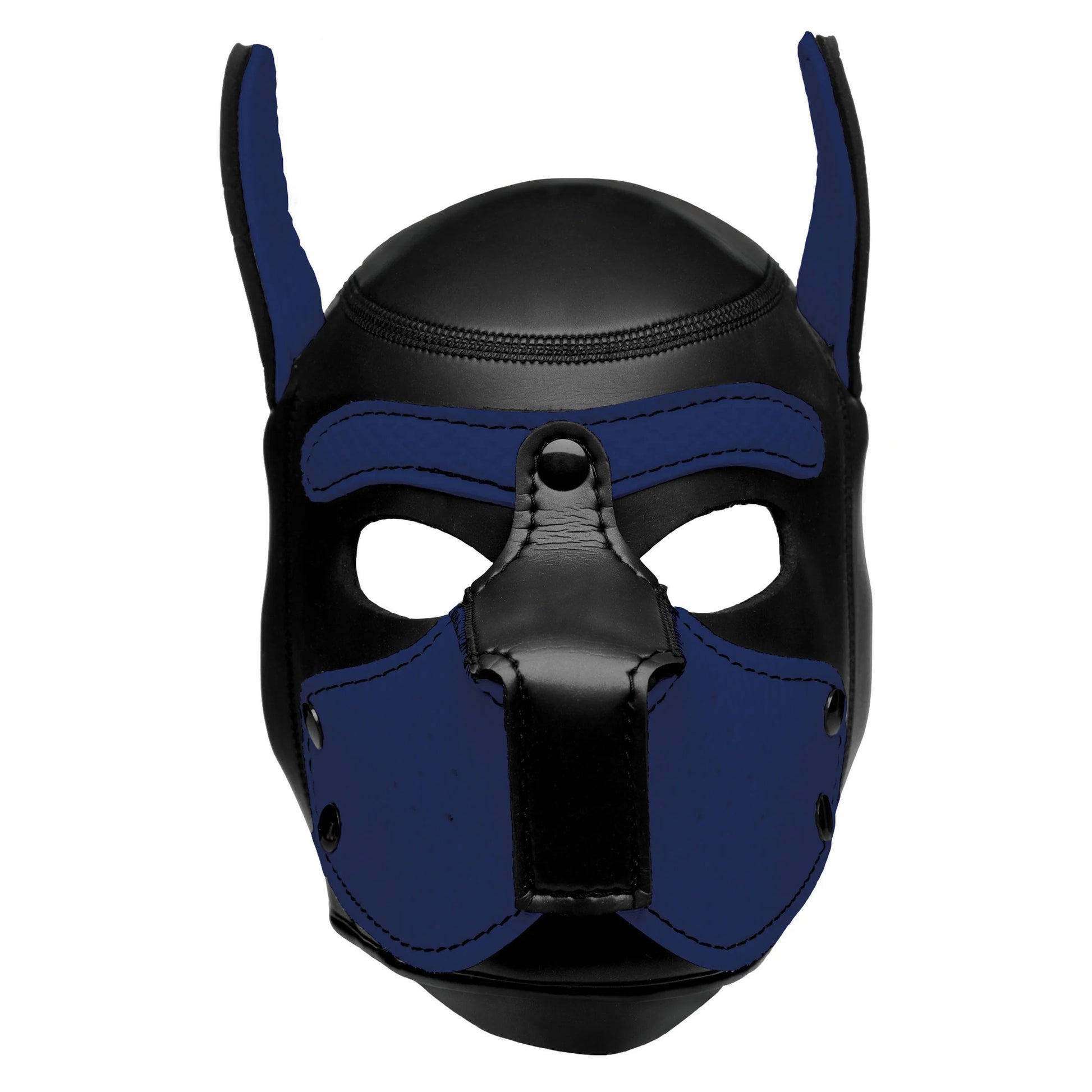 Spike Neoprene Puppy Hood - Blue | 848518035011 | Available at EroticWarehouse.com