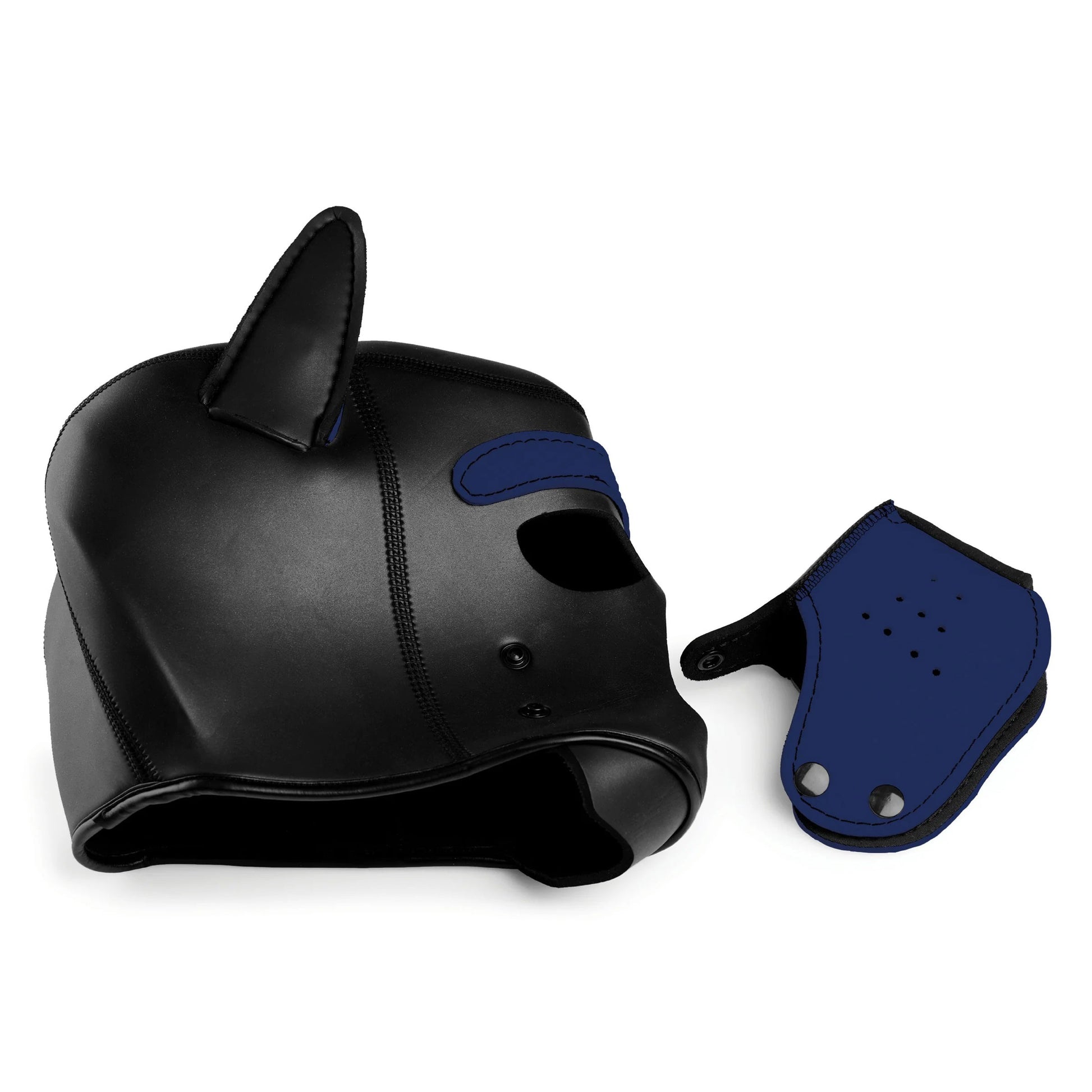 Spike Neoprene Puppy Hood - Blue | 848518035011 | Available at EroticWarehouse.com