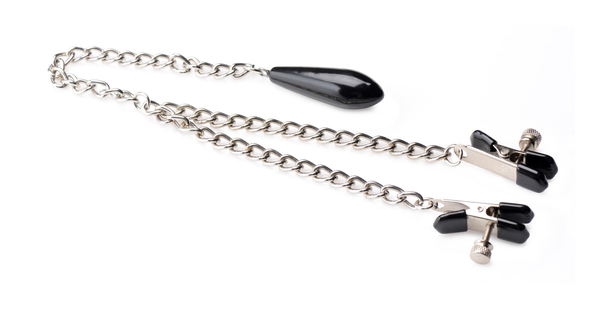Titty Taunter Nipple Clamps With Weighted Bead | 848518039231 | Available at EroticWarehouse.com