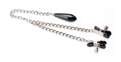 Titty Taunter Nipple Clamps With Weighted Bead | 848518039231 | Available at EroticWarehouse.com