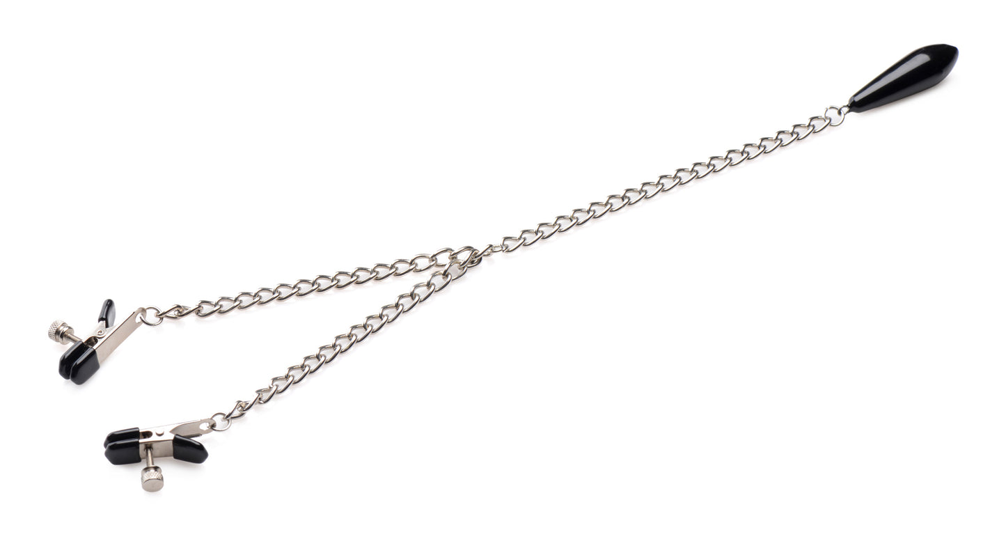 Titty Taunter Nipple Clamps With Weighted Bead | 848518039231 | Available at EroticWarehouse.com