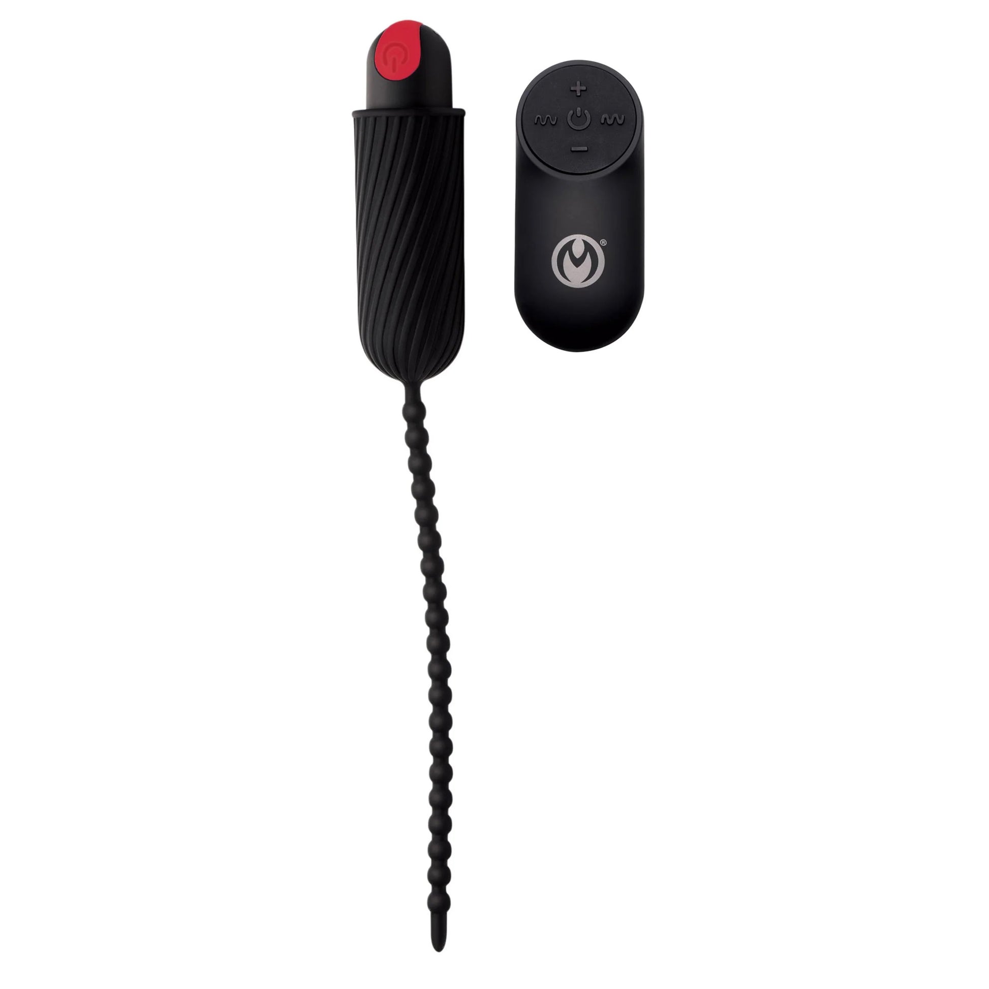 28x Dark Chain Rechargeable Remote Silicone Sound - Black | 848518044891 | Available at EroticWarehouse.com