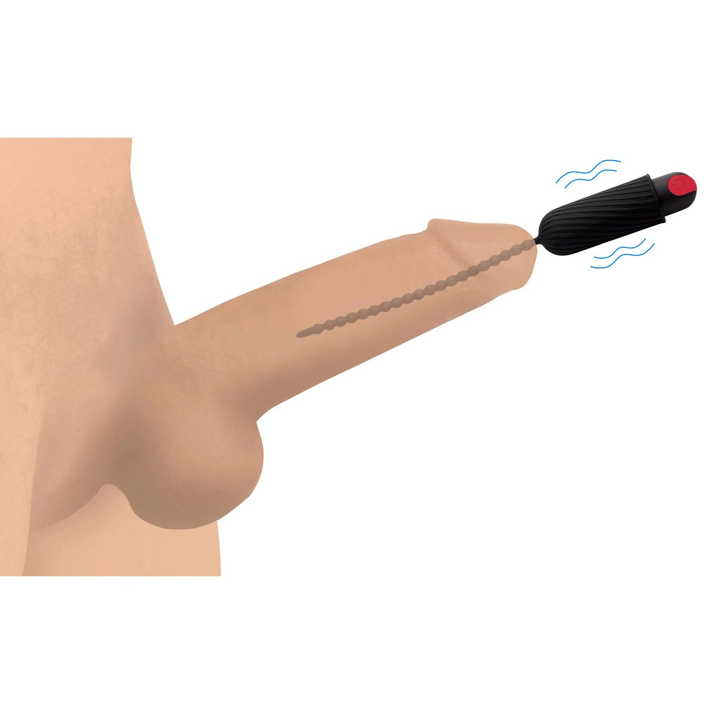 28x Dark Chain Rechargeable Remote Silicone Sound - Black | 848518044891 | Available at EroticWarehouse.com