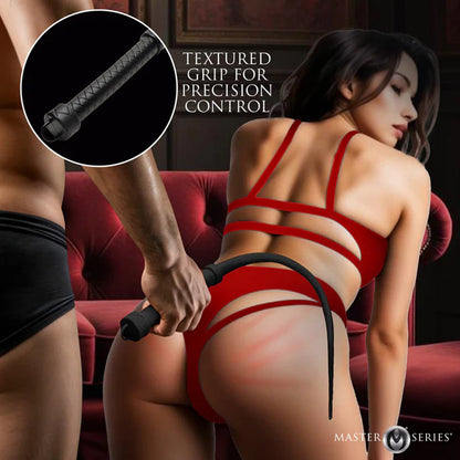 Viper Tail Silicone Whip - Black | 848518056191 | Available at EroticWarehouse.com