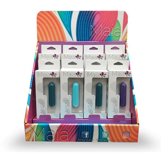Jessi 8 Pc Display Mini Rechargeable Bullet | 5060311472663 | Available at EroticWarehouse.com