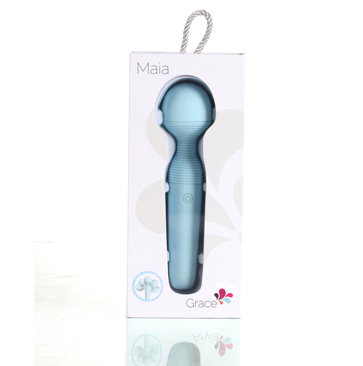 Grace Bendable Vibrating Pleasure Wand - Blue | 056031147337 | Available at EroticWarehouse.com