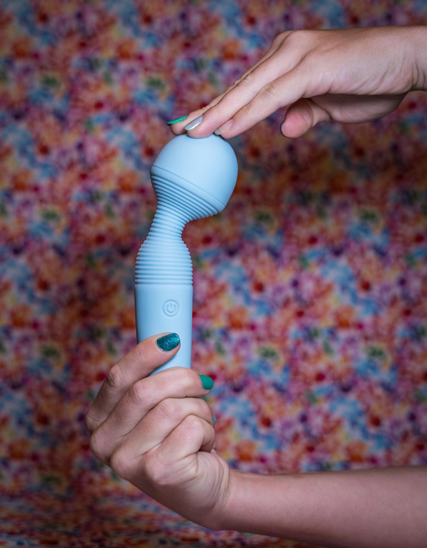 Grace Bendable Vibrating Pleasure Wand - Blue | 056031147337 | Available at EroticWarehouse.com