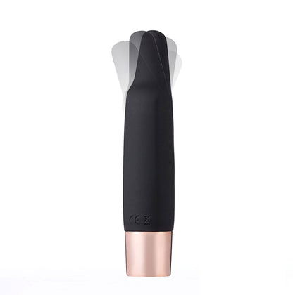 Aspen 15-Function Rechargeable Wireless Flickering Tip Vibrator - Black | 5060311473240 | Available at EroticWarehouse.com