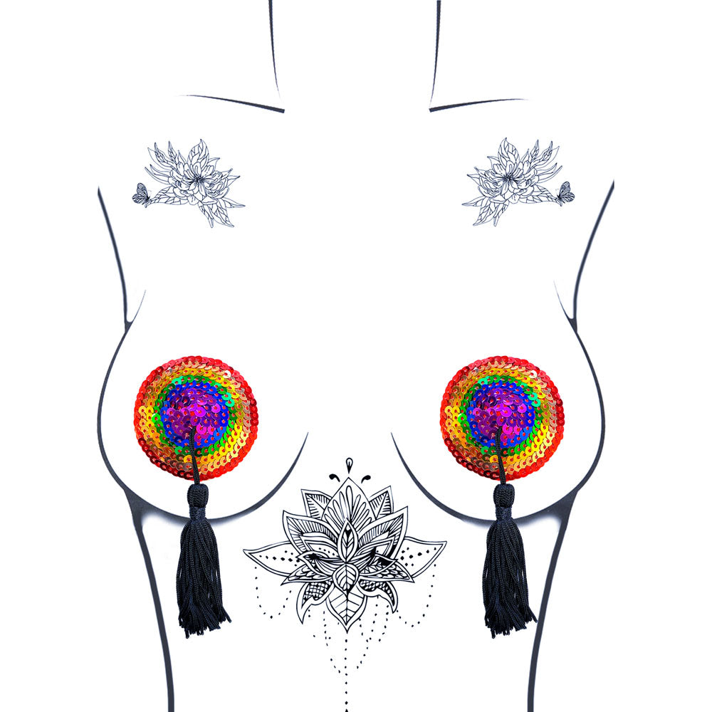 Lgbtqa and Xo Reusable Silicone Nipztix | 614608261765 | Available at EroticWarehouse.com