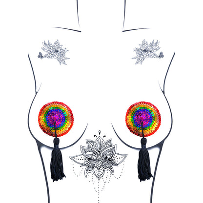 Lgbtqa and Xo Reusable Silicone Nipztix | 614608261765 | Available at EroticWarehouse.com