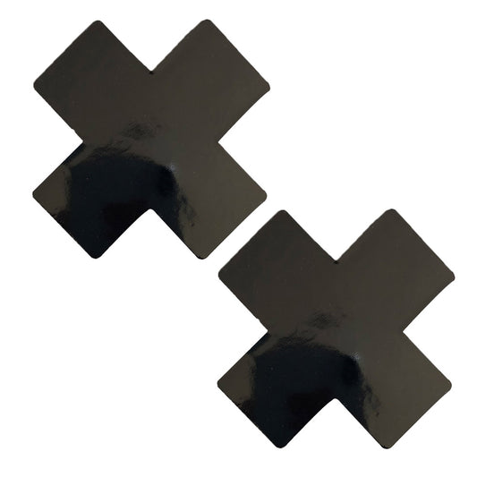 Dom Squad Wet Vinyl Naughty X Factor Nipztix Pasties | 045923592928 | Available at EroticWarehouse.com