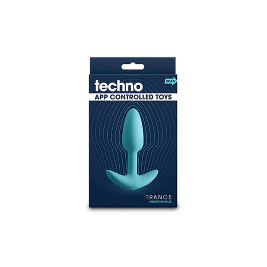 Techno - Trance App Controlled Butt Plug - Blue | 657447109270 | Available at EroticWarehouse.com
