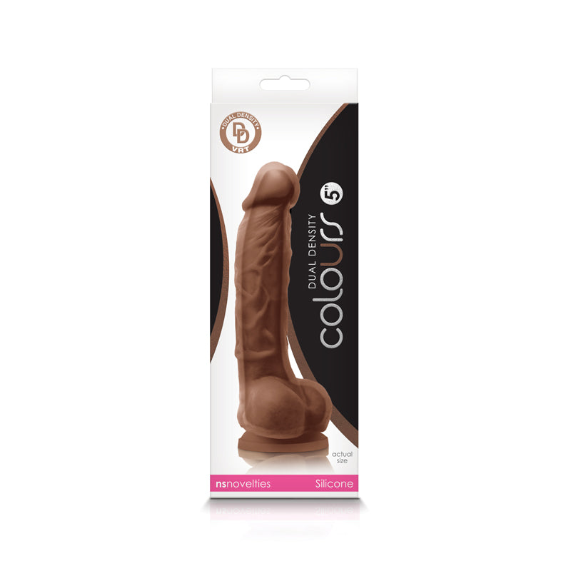 Colours - Dual Density - 5 Inch Dildo - Brown | 657447101632 | Available at EroticWarehouse.com