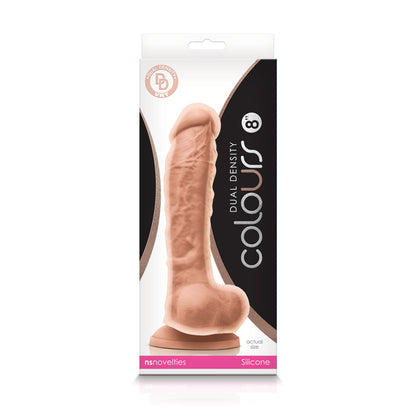 Colours - Dual Density - 8 Inch Dildo - White | 657447101656 | Available at EroticWarehouse.com