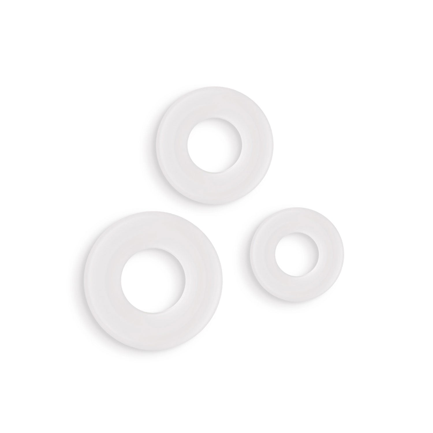 Firefly - 3 Pc Glow In The Dark Bubble Rings - White | 657447109348 | Available at EroticWarehouse.com