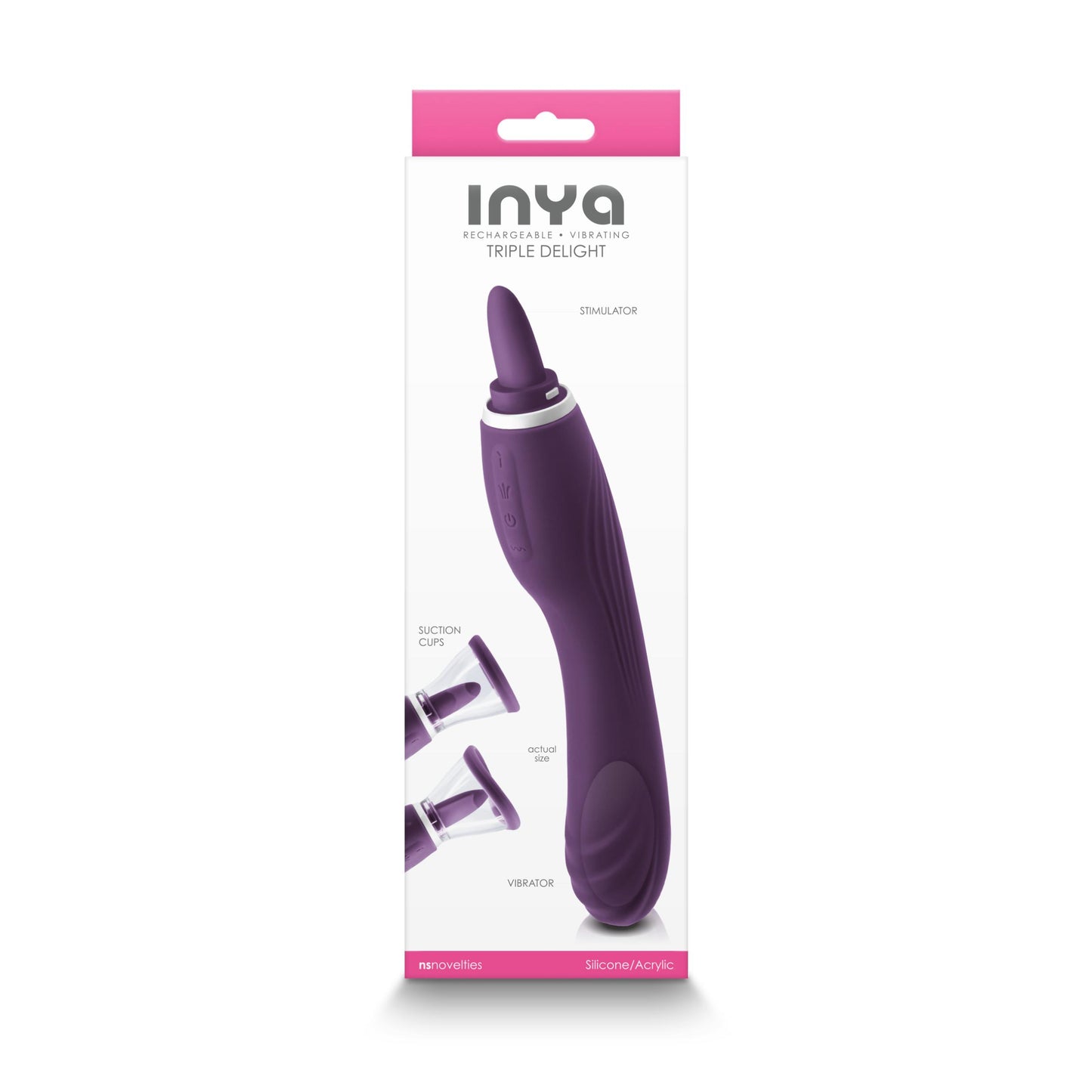 Inya - Triple Delight - Purple | 657447104411 | Available at EroticWarehouse.com