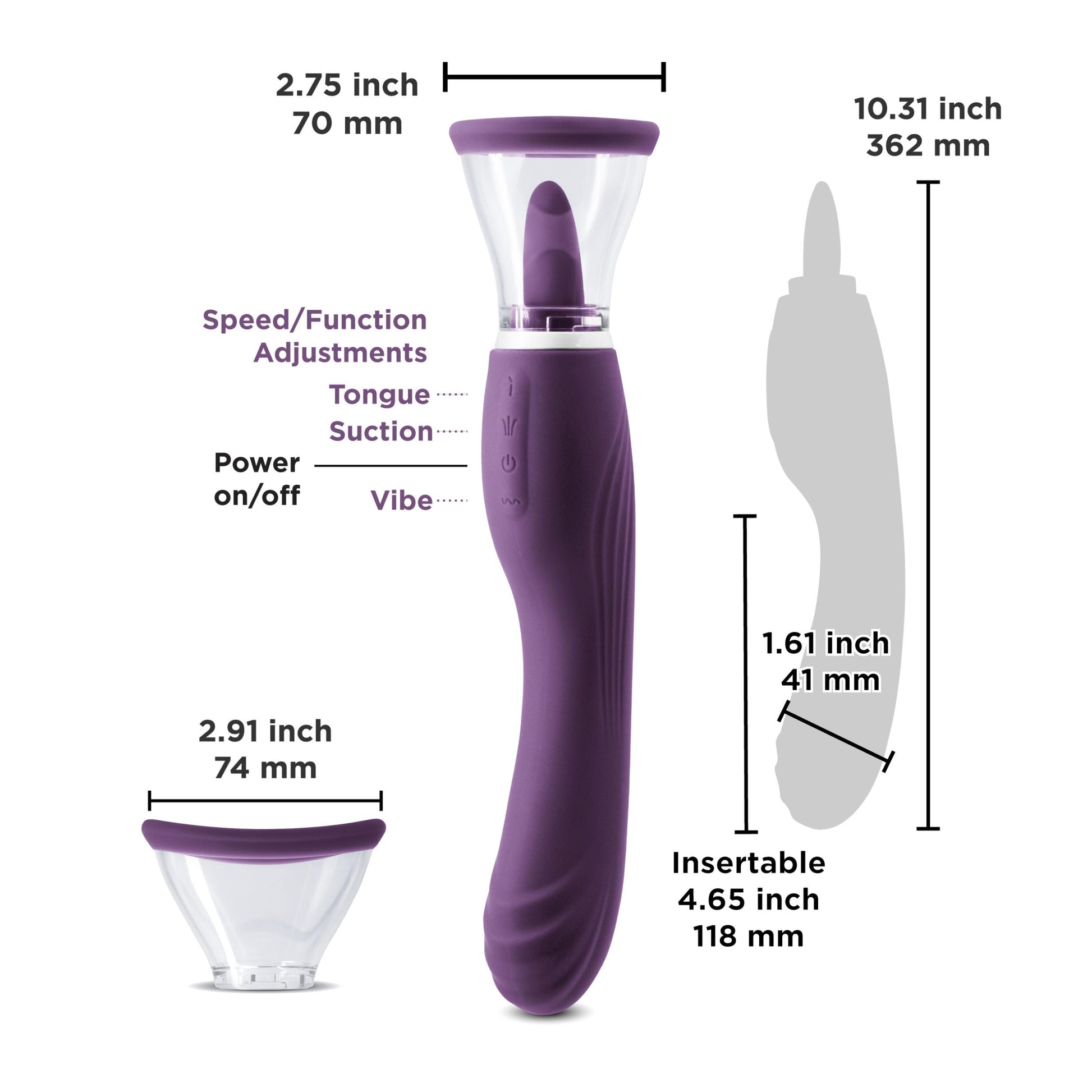 Inya - Triple Delight - Purple | 657447104411 | Available at EroticWarehouse.com