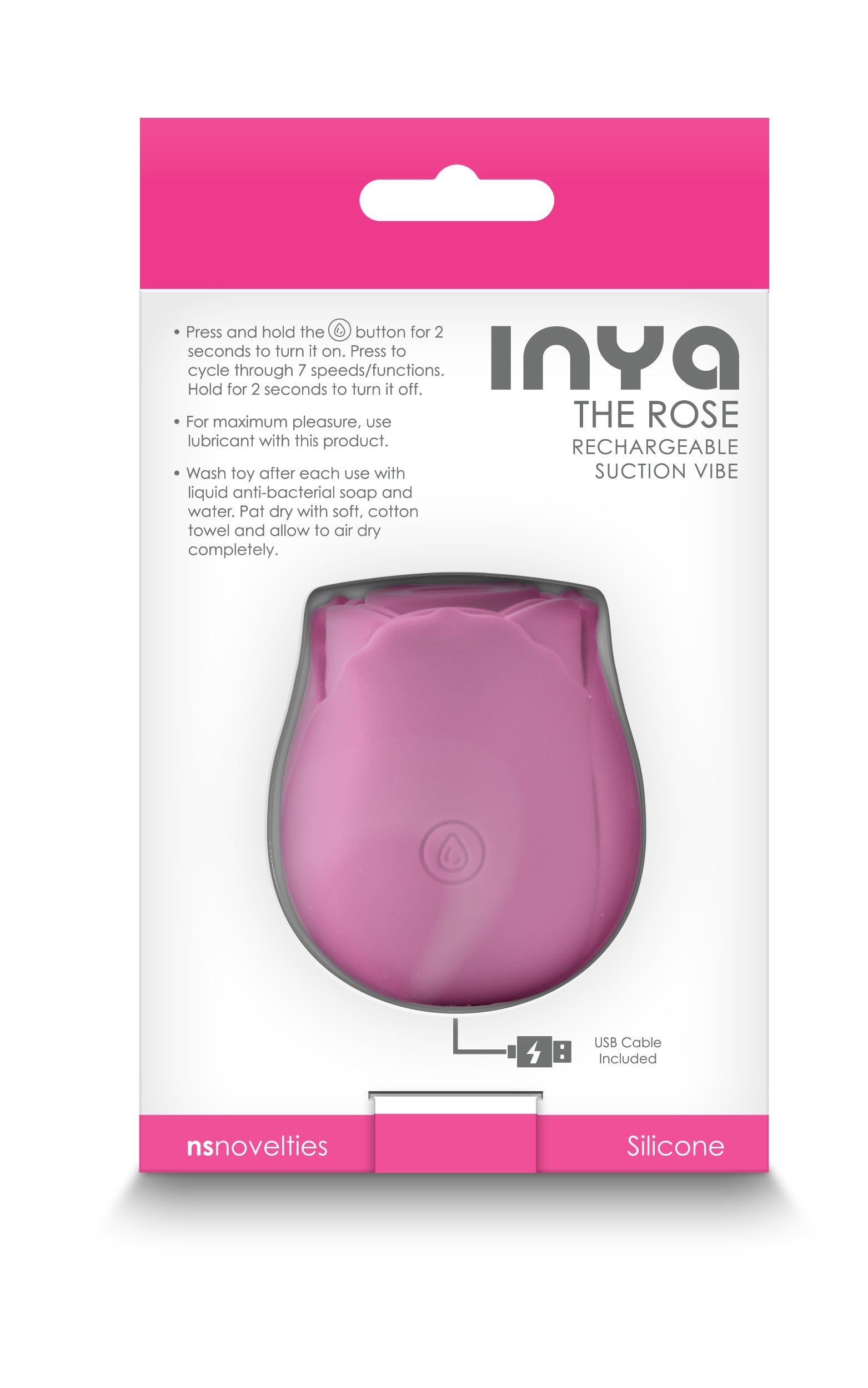 Inya - the Rose - Pink | 657447104336 | Available at EroticWarehouse.com