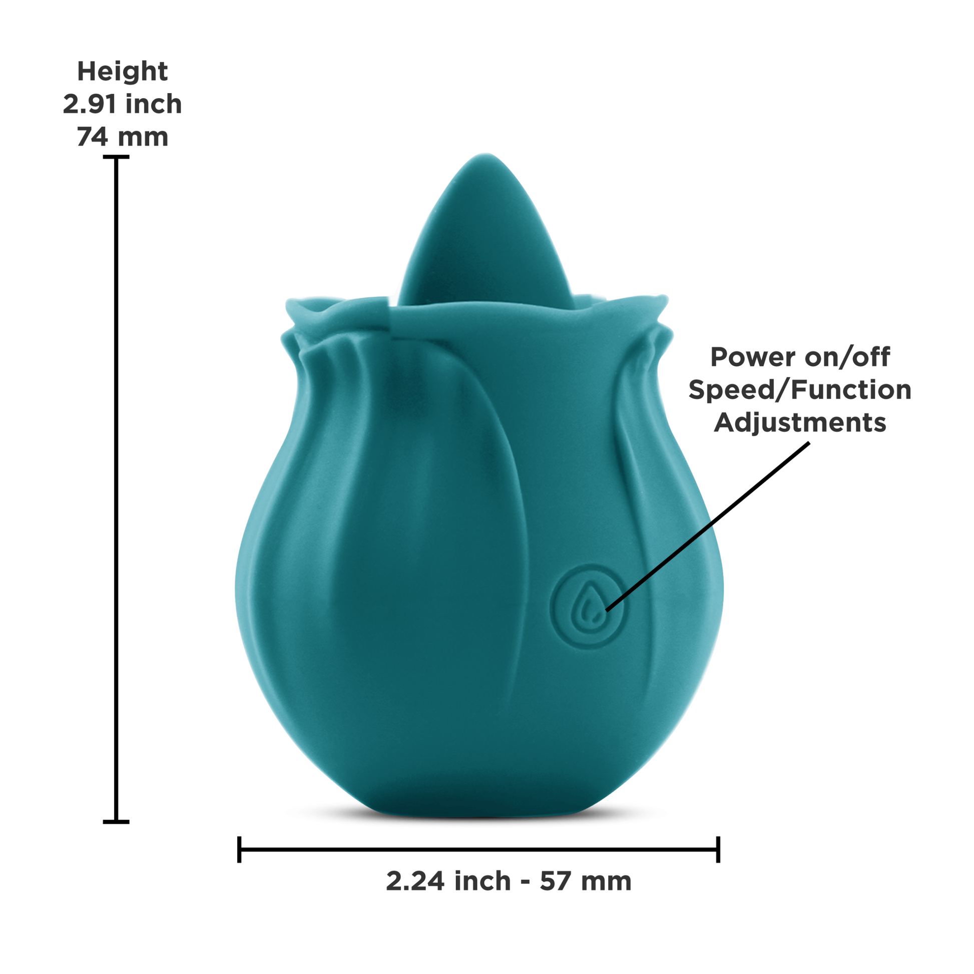 Inya - the Kiss - Dark Teal | 657447104374 | Available at EroticWarehouse.com