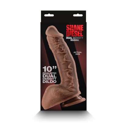 Shane Diesel - Dual Density Dildo - Brown | 657447106347 | Available at EroticWarehouse.com