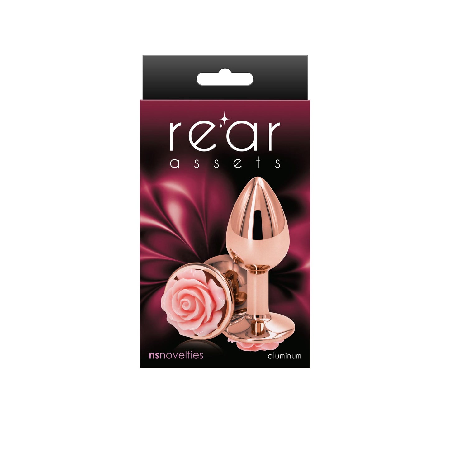 Rear Assets Butt Plug - Rose - Small - Pink | 657447103575 | Available at EroticWarehouse.com