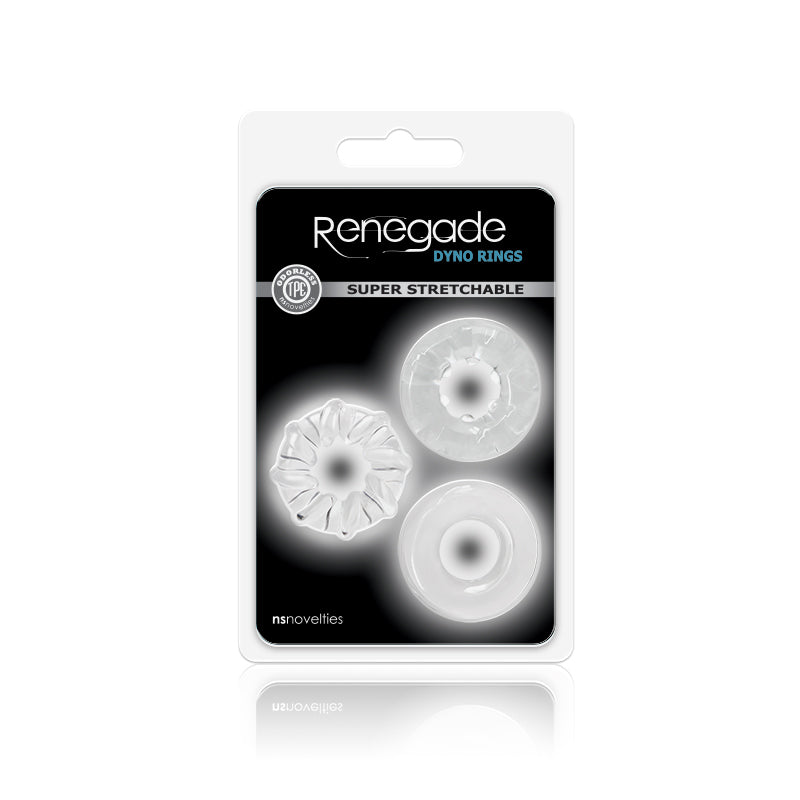 Renegade - Dyno Rings - Clear | 657447101373 | Available at EroticWarehouse.com
