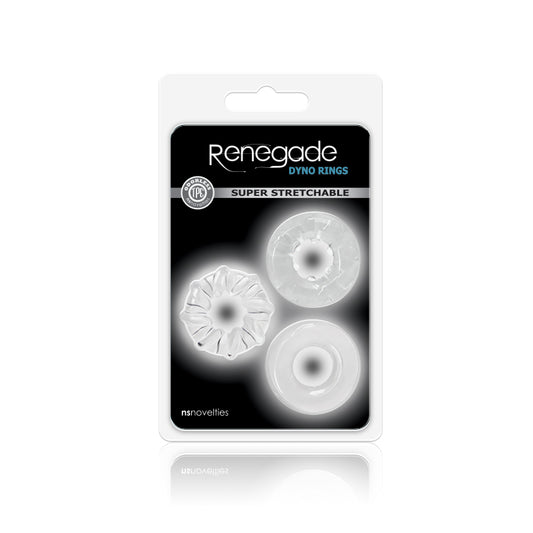 Renegade - Dyno Rings - Clear | 657447101373 | Available at EroticWarehouse.com