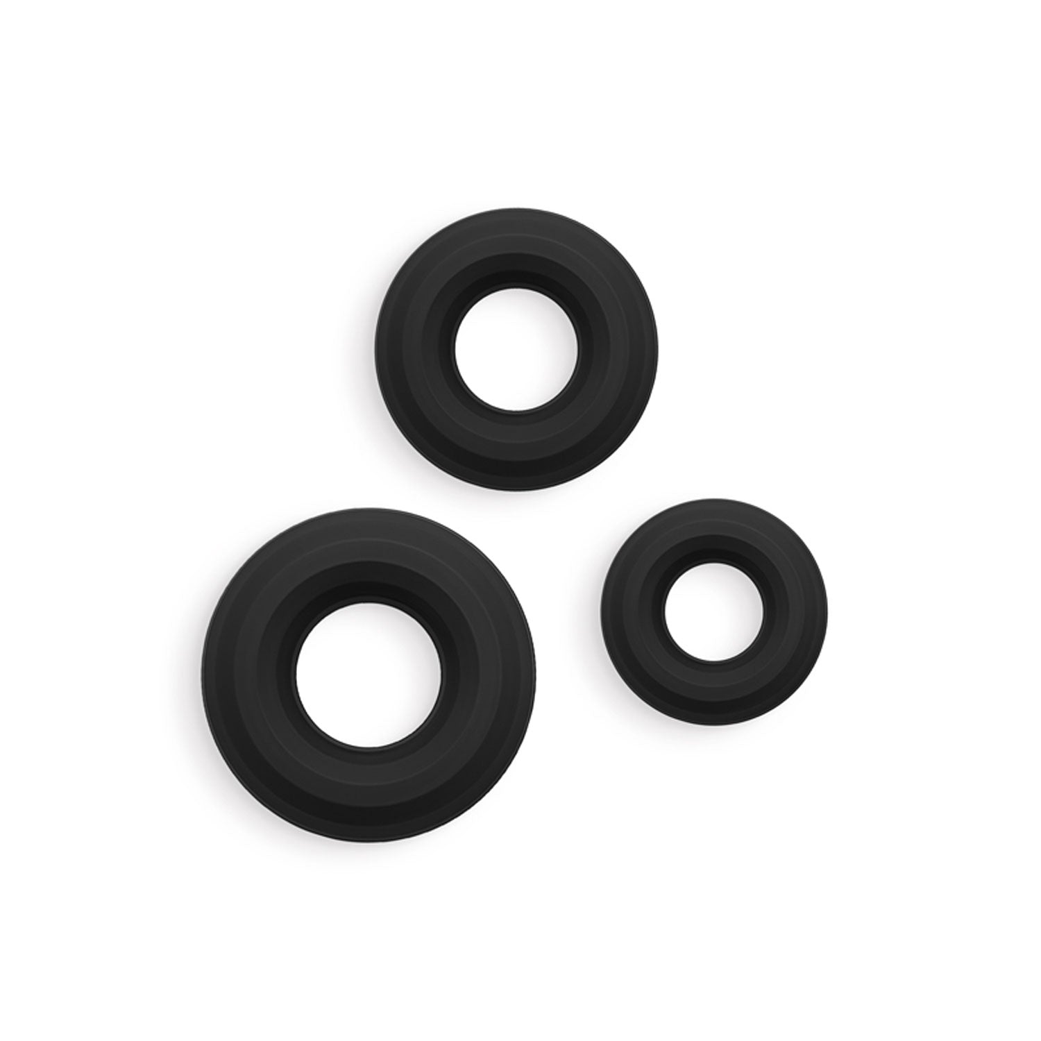 Renegade - 3pc Fireman Rings - Black | 657447109546 | Available at EroticWarehouse.com