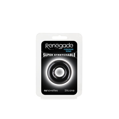 Renegade - Fireman Ring - Small - Black | 657447109553 | Available at EroticWarehouse.com