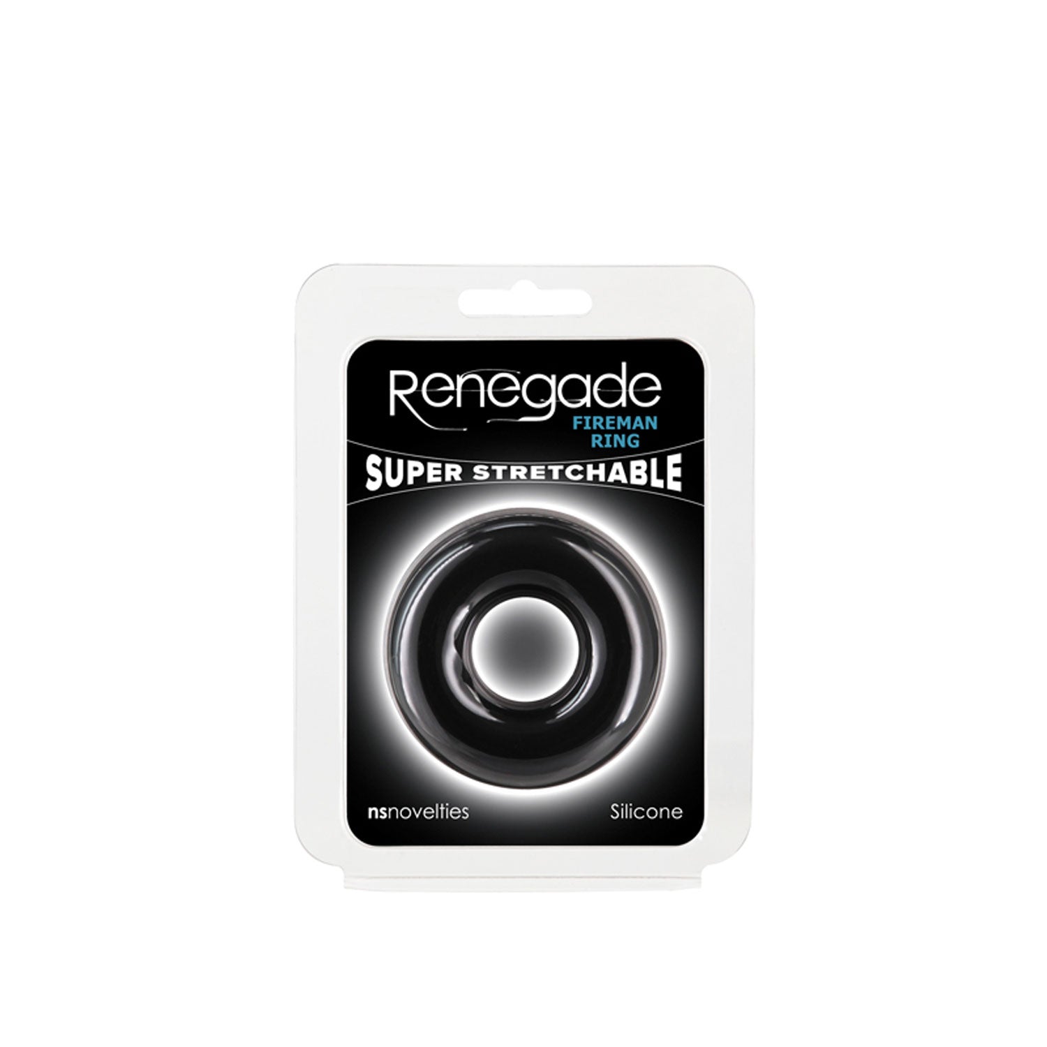 Renegade - Fireman Ring - Large - Black | 657447109577 | Available at EroticWarehouse.com