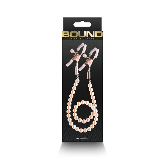 Bound - Nipple Clamps - Dc1 - Rose Gold | 657447106897 | Available at EroticWarehouse.com