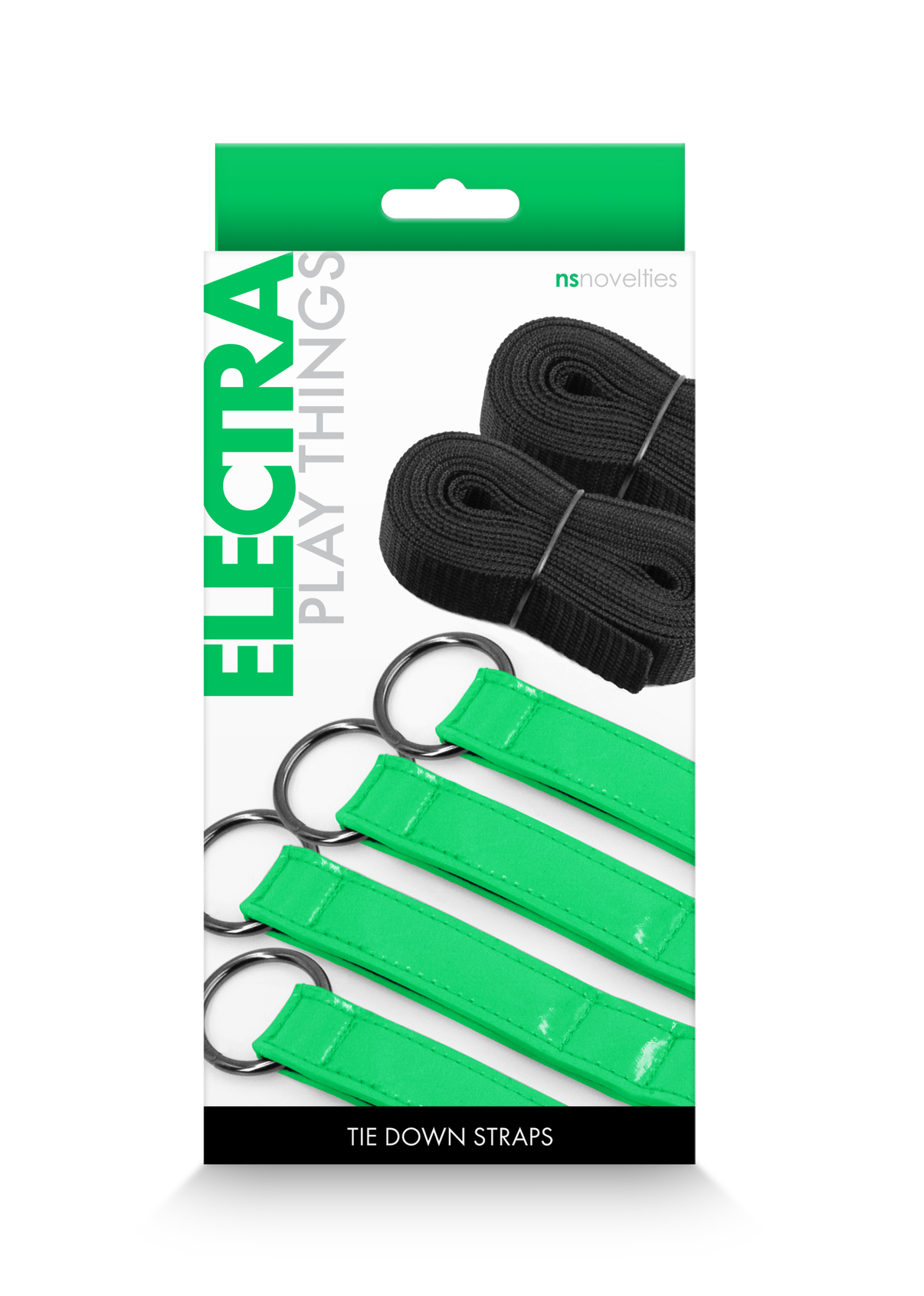 Electra Play Things - Tie Down Straps - Green | 657447105241 | Available at EroticWarehouse.com