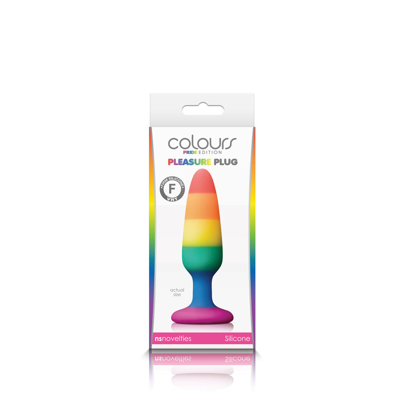 Colours - Pride Edition - Pleasure Butt Plug - Small - Rainbow | 657447100789 | Available at EroticWarehouse.com