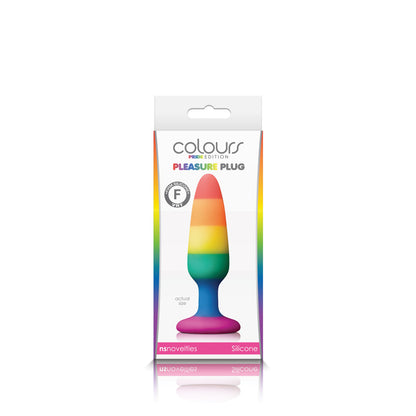 Colours - Pride Edition - Pleasure Plug - Medium - Rainbow | 657447100796 | Available at EroticWarehouse.com