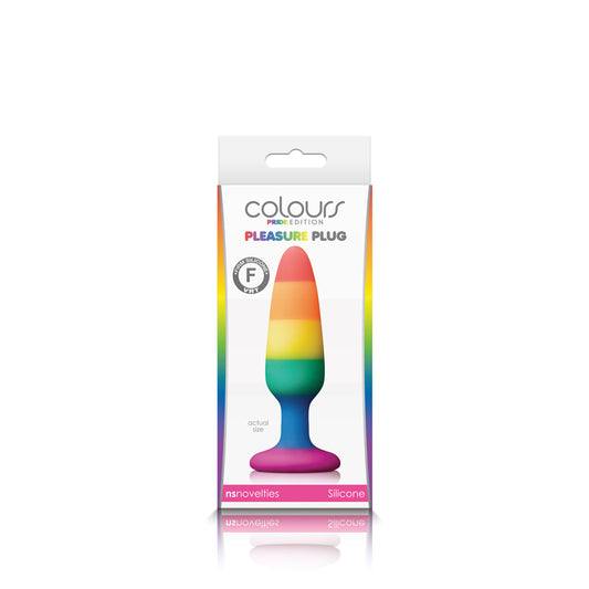 Colours - Pride Edition - Pleasure Plug - Medium - Rainbow | 657447100796 | Available at EroticWarehouse.com