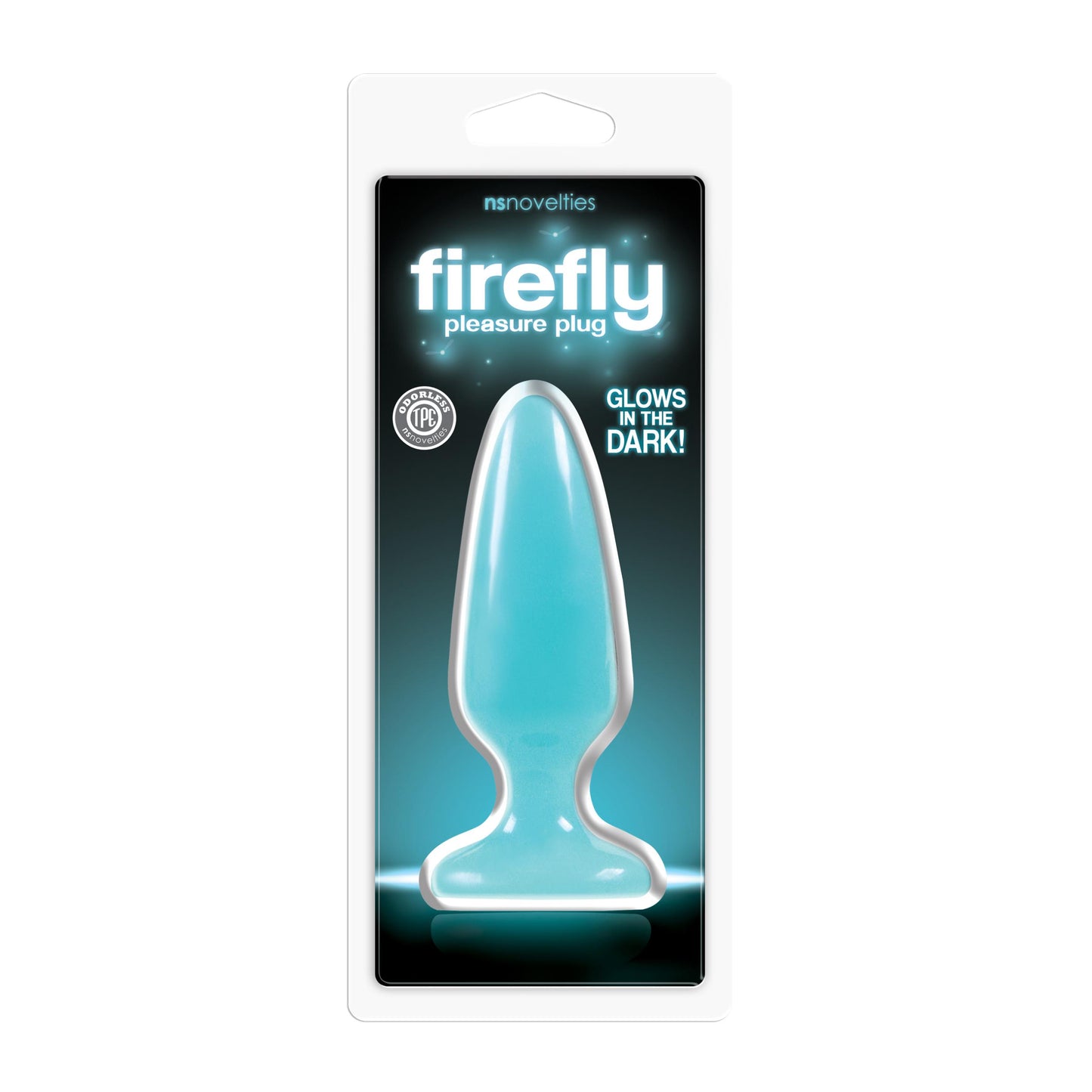 Firefly Pleasure Plug - Medium - Blue | 657447095245 | Available at EroticWarehouse.com