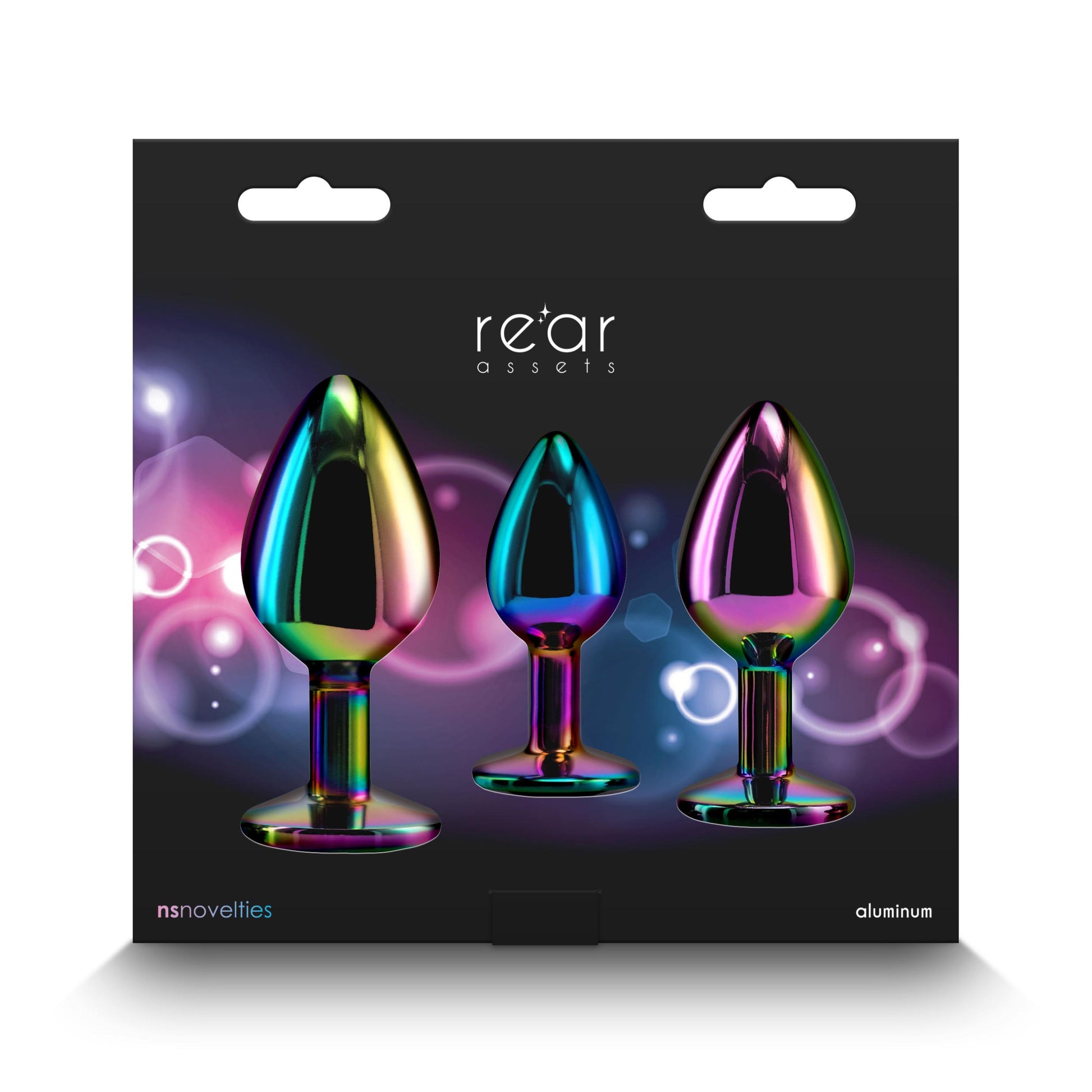 Rear Assets Butt Plugs - Trainer Kit - Multicolor - Rainbow Heart | 657447105326 | Available at EroticWarehouse.com