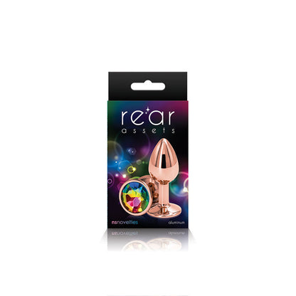 Rear Assets - Rose Gold - Small - Rainbow | 657447103025 | Available at EroticWarehouse.com