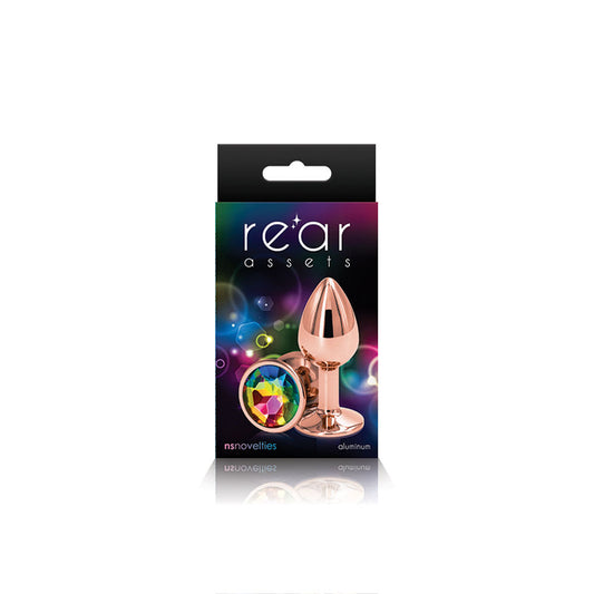 Rear Assets - Rose Gold - Small - Rainbow | 657447103025 | Available at EroticWarehouse.com