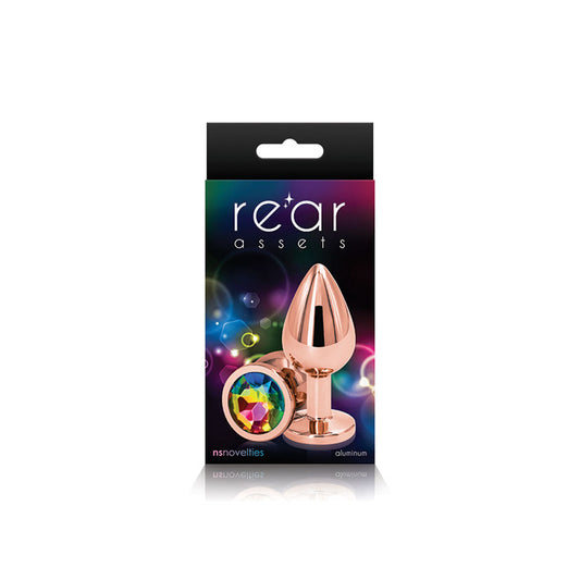 Rear Assets - Rose Gold - Medium - Rainbow | 657447103056 | Available at EroticWarehouse.com