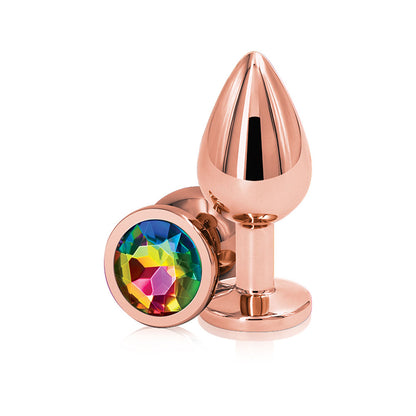 Rear Assets - Rose Gold - Medium - Rainbow | 657447103056 | Available at EroticWarehouse.com