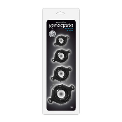 Renegade Vitality Rings - Black | 657447097461 | Available at EroticWarehouse.com