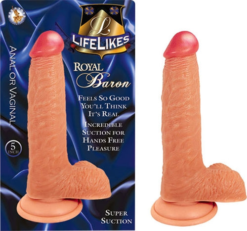 Lifelike Flesh Royal Baron 5 Inch | 782631201017 | Available at EroticWarehouse.com